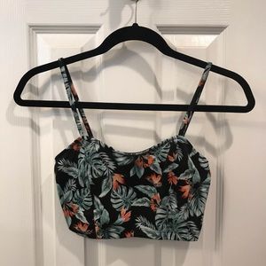 Floral Print Crop Top